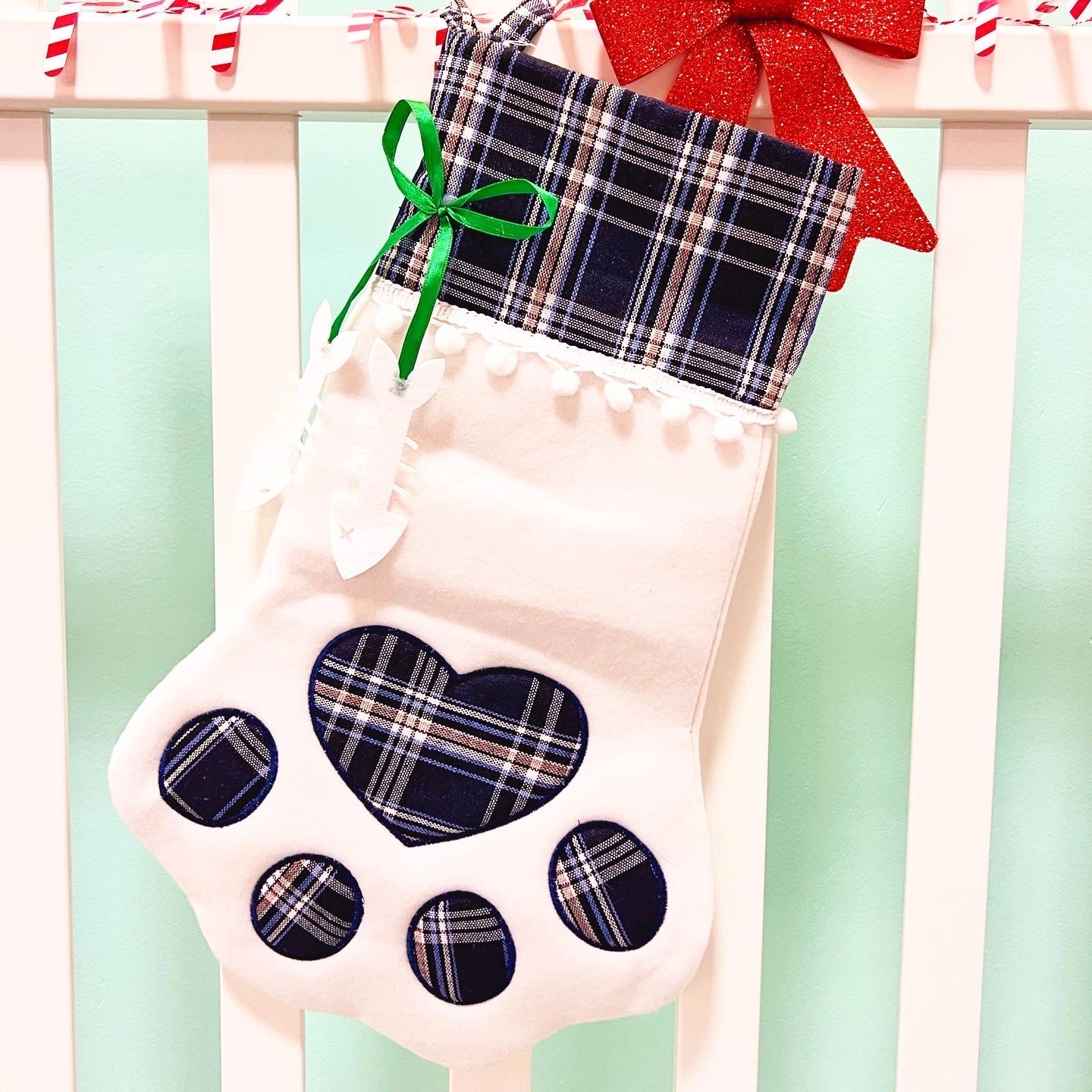 Cozy Paw Felt Stocking