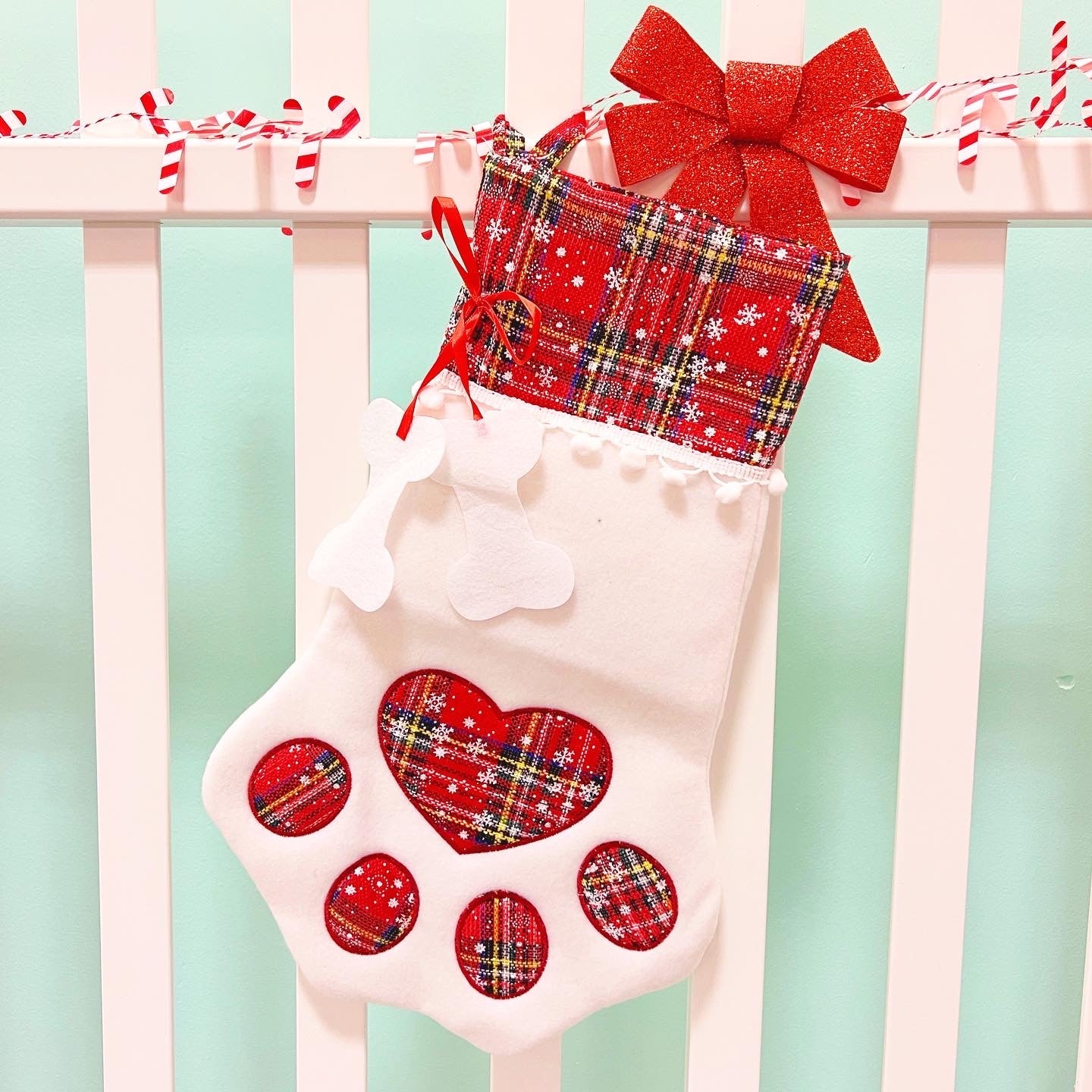 Cozy Paw Felt Stocking