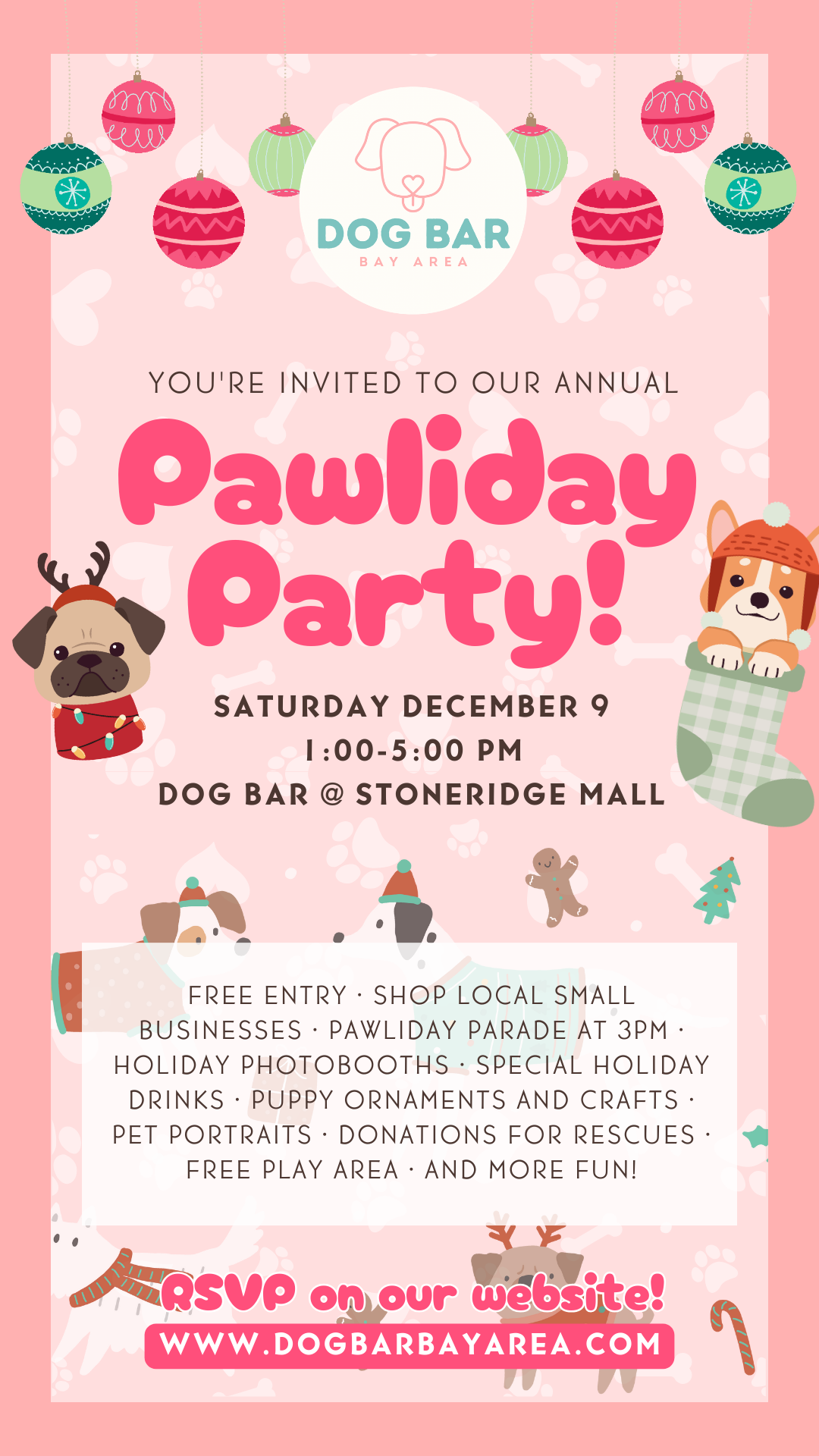 Dog Bar's 2nd Annual Pawliday Party 🎄🐾